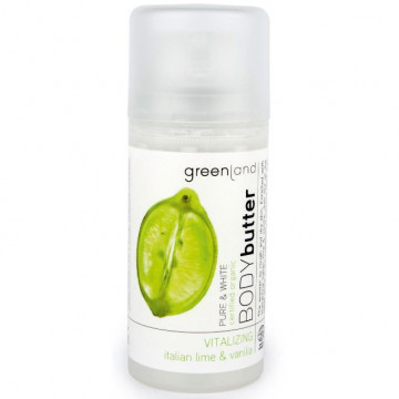 Купити - Greenland Pure & White Body Butter Italian Lime & Vanilia - Крем для тіла Італійський Лайм-Ваніль