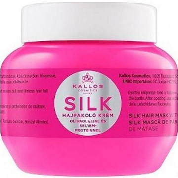 Купити - Kallos Silk Hair Mask With Olive Oil And Silk Protein For Dry, Sensitised And Lifeless Hair - Маска для волосся живильна з шовком