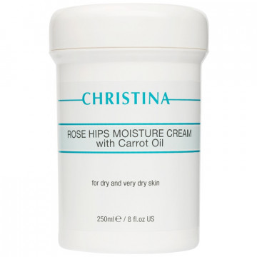 Купити - Christina Rose Hips Moisture Cream With Carrot Oil For Dry And Very Dry Skin - Зволожуючий крем з олією моркви і шипшини для сухої і дуже сухої шкіри "Шипшина"