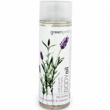 Купити - Greenland Pure & White Body Oil French Lavender & Rosemary - Масло для тіла Французька Лаванда-Розмарин