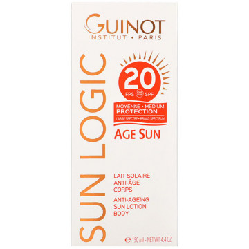 Купити - Guinot Age Sun Anti-Ageing Sun Lotion Body SPF20 - Антивіковий лосьйон від сонця для тіла