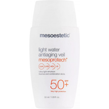 Купити - Mesoestetic Light Water Antiaging Veil SPF50+ - Сонцезахисна антивікова сироватка "Вуаль"