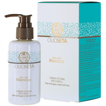Купити - Barex Olioseta oro del Marocco Styling Cream for Hair - Моделююче молочко з олією Аргана і олією насіння льону для укладання волосся