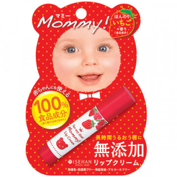 Купити - Isehan Mommy S Lip Cream - Помада гігієнічна "Матуся" полунична