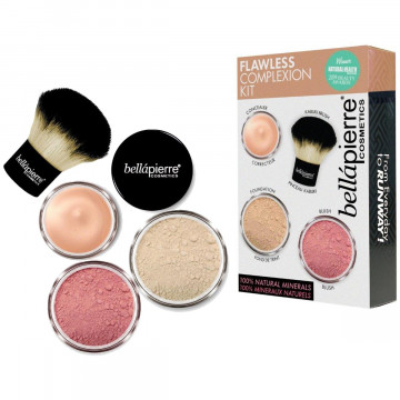 Купити - Bellapierre Flawless Complexion Kit - Набір розсипчастих мінеральних пудр для природного сяйва шкіри обличчя