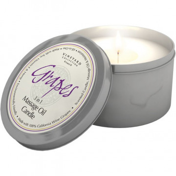 Купити - Grapes Vineyard V.C. Grapes 3 in 1 Massage Oil Candle - Масажна свічка