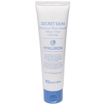 Купити - Secret Skin Hyaluron Water Bomb Micro-Peel Cream - Зволожуючий гіалуроновий крем з ефектом мікро-пілінгу