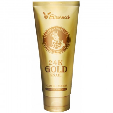 Купити - Elizavecca 24K Gold Snail Cleansing Foam - Пінка для вмивання з екстрактом слизу равлика і золотом