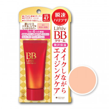 Купити - Isehan Liftiv BB Essence Cream - ВВ Крем, що поліпшує пружність шкіри SPF47