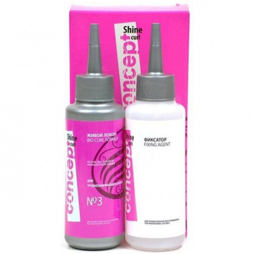 Купити - Concept Shine Curl Bio Curl Former Style Kit №3 - Біозавивка Живий Локон №3 для труднозавівающіхся волосся Купити - Concept Shine Curl Bio Curl Former Style Kit №3 - Біозавивка Живий Локон №3 для труднозавівающіхся волосся