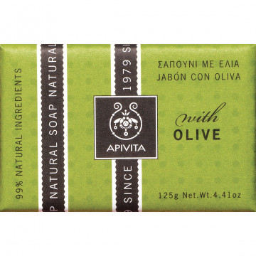 Купити - Apivita natural soap with olive - Натуральне мило з оливою