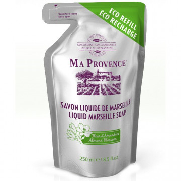 Купити - Ma Provence Savon Liquide Fleur d’Amandier - Рідке Марсельське мило Квітка мигдалю (запаска)