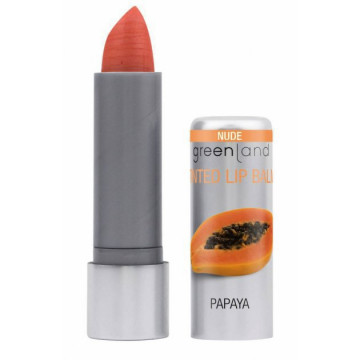 Купити - Greenland Glossy lip balm orange papaya - Бальзам для губ