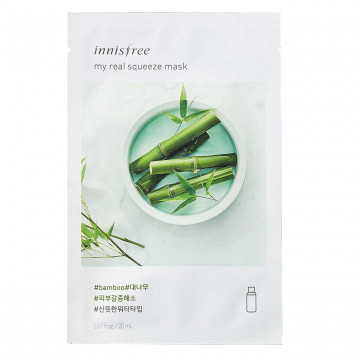 Купити - Innisfree My Real Squeeze Mask Bamboo - Тканинна маска з екстрактом бамбука