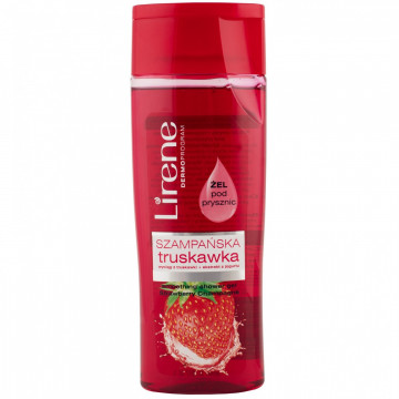 Купити - Lirene Smoothing Shower Gel Strawberry Champagne - Гель для душа розгладжуючий «Солодка полуниця»