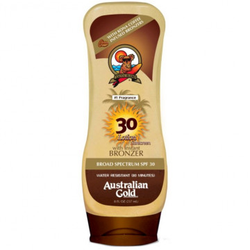 Купити - Australian Gold Lotion Sunscreen with Instant Bronzer SPF 30 - Сонцезахисний крем з кавовими бронзаторами SPF 30