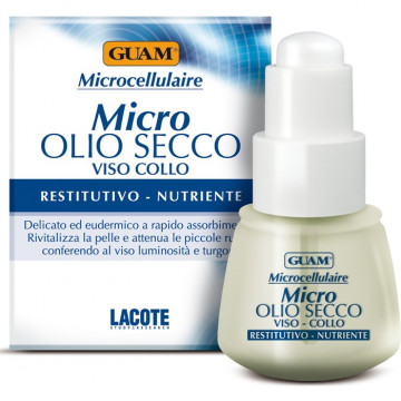 Купити - GUAM Microcellulaire Siero Olio Secco Viso Nutriente - Мікроклітинна поживна сироватка для обличчя та шиї