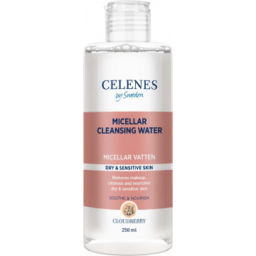 Купити - Celenes Cloudberry Micellar Cleansing Water - Міцелярна вода з морошкою для сухої та чутливої ​​шкіри