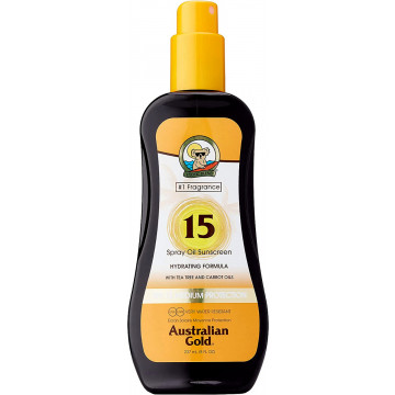 Купити - Australian Gold Spray Oil Sunscreen Carrot Oil SPF 15 - Масло-спрей для засмаги