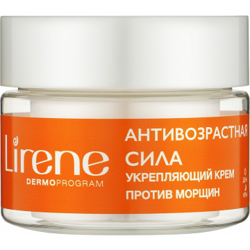 Купити - Lirene Dermo Program Anti-Aging Cream - Зміцнюючий крем проти зморшок "Сила бурштину"