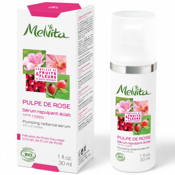 Купити - Melvita Pulpe De Rose Plumping Radiance Serum - Сироватка від перших ознак старіння