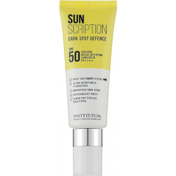 Купити - Instytutum Sunscription Dark Spot Defence SPF50 - Сонцезахисний крем з освітлюючим ефектом