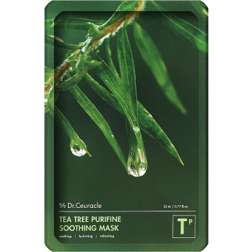 Купити - Dr.Ceuracle Tea Tree Purifine Soothing Mask - Набір заспокійливих масок з екстрактом чайного дерева