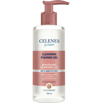 Купити - Celenes Cloudberry Cleansing Foaming Gel - Очищуюча пінка-гель з морошкою для сухої та чутливої ​​шкіри