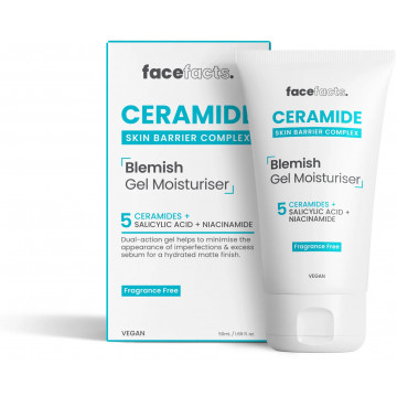 Купити - Face Facts Ceramide Skin Barrier Complex Blemish Gel Moisturiser - Зволожуючий гель з керамідами для запаленої шкіри обличчя