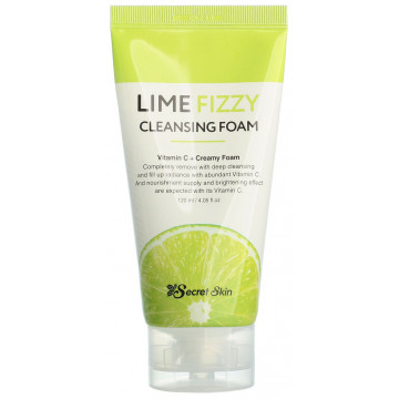 Купити - Secret Skin Lime Fizzy Cleansing Foam - Пінка для вмивання з екстрактом лайма і вітаміном С