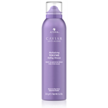 Купити - Alterna Caviar Anti-Aging Multiplying Volume Styling Mousse - Мус для укладки волосся і надання їм об'єму з екстрактом чорної ікри Купити - Alterna Caviar Anti-Aging Multiplying Volume Styling Mousse - Мус для укладки волосся і надання їм об'єму з екстрактом чорної ікри