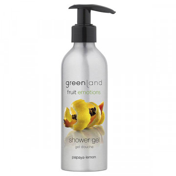 Купити - Greenland Fruit Emotions Shower Gel Papaya-Lemon - Гель для душа з помпою Папайя-Лимон