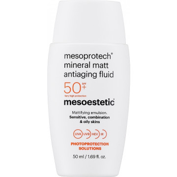 Купити - Mesoestetic Mineral Matt Antiaging Fluid SPF50 - Мінеральний матуючий флюїд для жирної шкіри