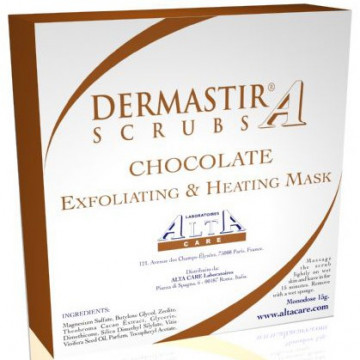 Купити - Dermastir Chocolate Exfoliating Heating Scrub + Mask - Відлущуючий скраб + маска Шоколад