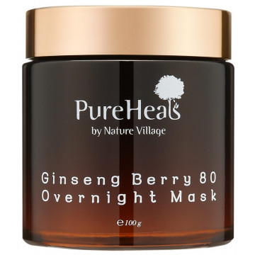 Купити - PureHeal's Ginseng Berry 80 Overnight Mask - Енергізуюча нічна маска з екстрактом ягід женьшеню