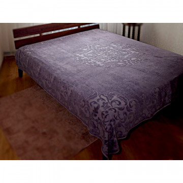 Купити - Pavia Monogram Purple - Простирадло-покривало (фіолетовий)