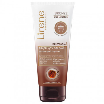 Купити - Lirene Bronze Sunless Tanning Shower Lotion Light Skin - Бальзам для душу з автозасмагою для світлої шкіри