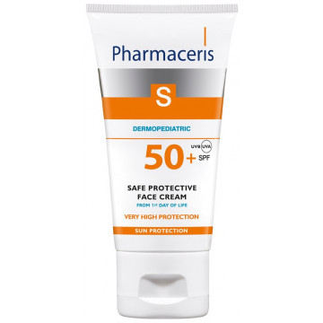 Купити - Pharmaceris S Safe Protective Face Cream From 1-st Day Of Life SPF50+ - Безпечний сонцезахисний крем для обличчя з 1-го дня життя