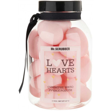 Купити - Mr.Scrubber Handmade Perfumed Soap "Love Hearts Pink" - Парфумоване сувенірне мило ручної роботи
