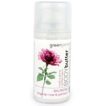 Купити - Greenland Pure & White Body Butter Bulgarian Rose & Patchouli - Крем для тіла Болгарська Роза-Пачули