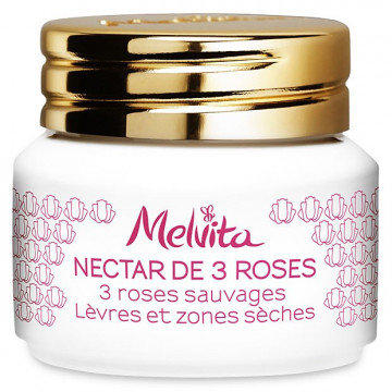 Купити - Melvita Nectar De Roses 3 Roses Sauvages - Бальзам для губ 3 троянди