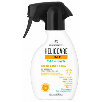 Купити - Cantabria Heliocare 360º Pediatrics Atopic Lotion Spray SPF50 - Дитячий сонцезахисний лосьйон для атопічної шкіри
