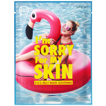 Купити - Ultru I’m Sorry For My Skin S.O.S Jelly Mask Soothing - Тканинна маска для обличчя після сонця
