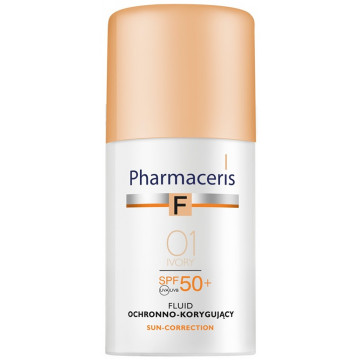 Купити - Pharmaceris F Protective-Corrective Fluid Foundation SPF50+ - Захисний коригувальний тональний крем