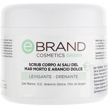 Купити - Ebrand Scrub Corpo Gel ai Sali del Mar Morto e Arancio Dolce - Гель-скраб для тіла з морською сіллю