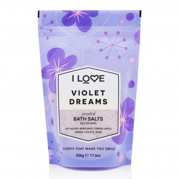 Купити - I Love Violet Dreams Bath Salts - Сіль для ванни "Фіалка"