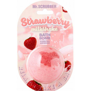 Купити - Mr.Scrubber Bath Bomb "Strawberry Milkshake" - Бомбочка для ванни