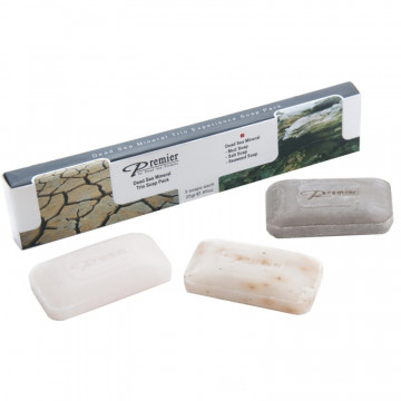 Купити - Premier Dead Sea Mineral Trio Soap Pack - Потрійний набір мила на основі мінералів Мертвого моря