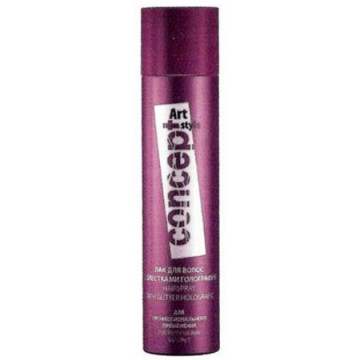 Купити - Concept Art Style Hairspray With Glitter Holographic - Лак для волосся з блискітками (голограма, різнокольорові блискітки)