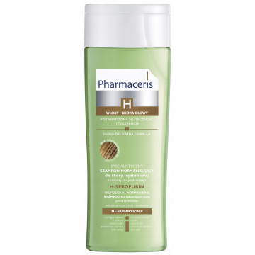 Купити - Pharmaceris H-Sebopurin Shampoo for Seborrheic Scalp - Нормалізуючий шампунь для жирного волосся і себорейної шкіри голови